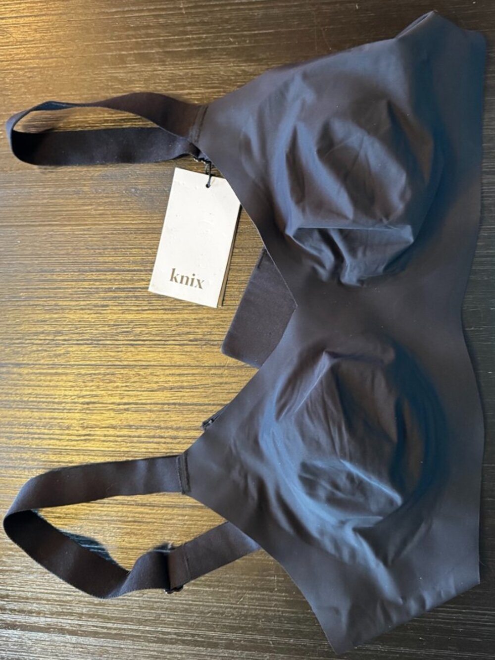 Knix Padded V-Neck Evolution Bra Black Size S NWT Wireless